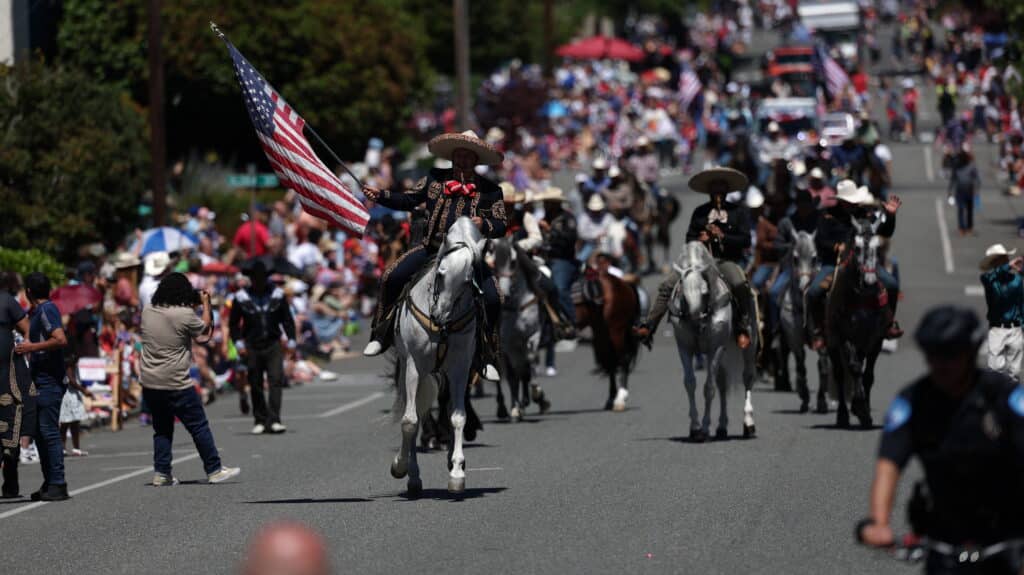 Dancing Horses at Edmonds 4th of July