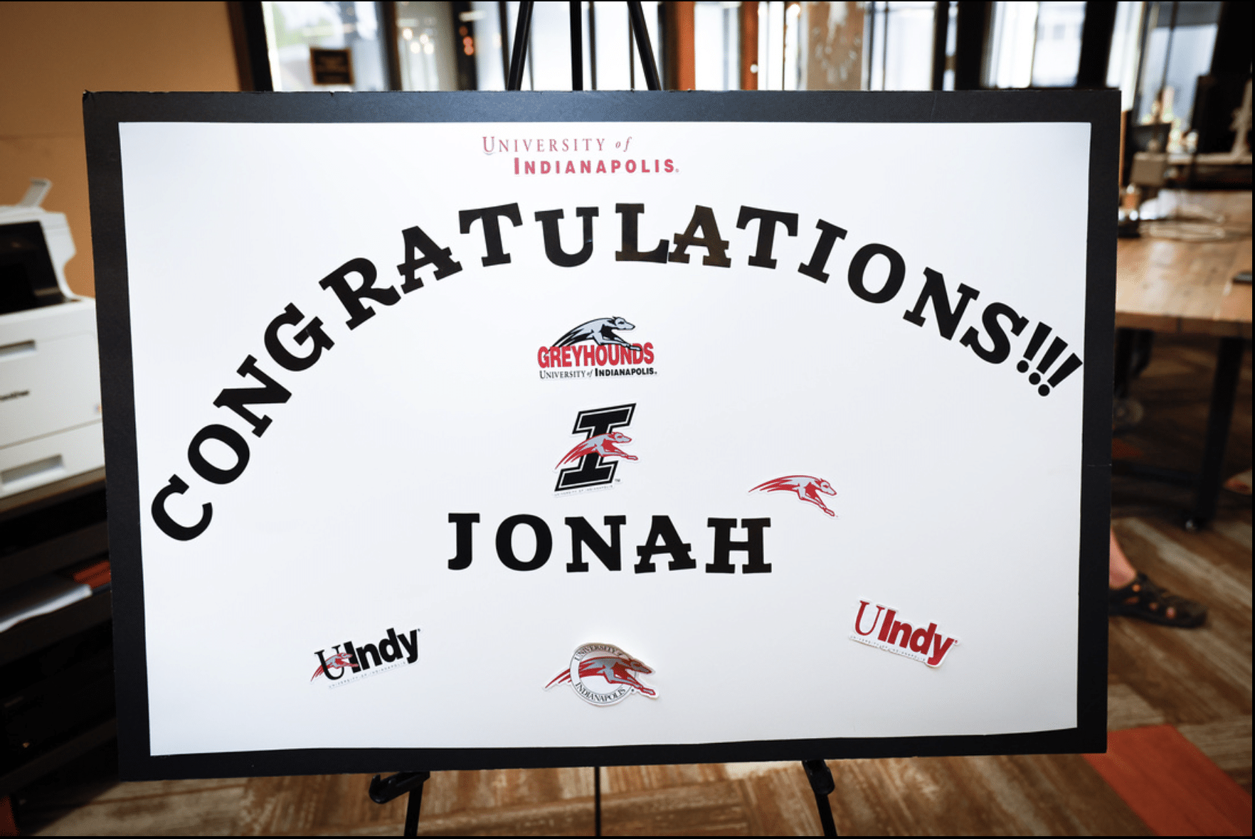 jonah-signing Congratulations Sign